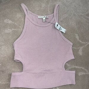 NEW WITH TAGS!! Express cut-out cropped top